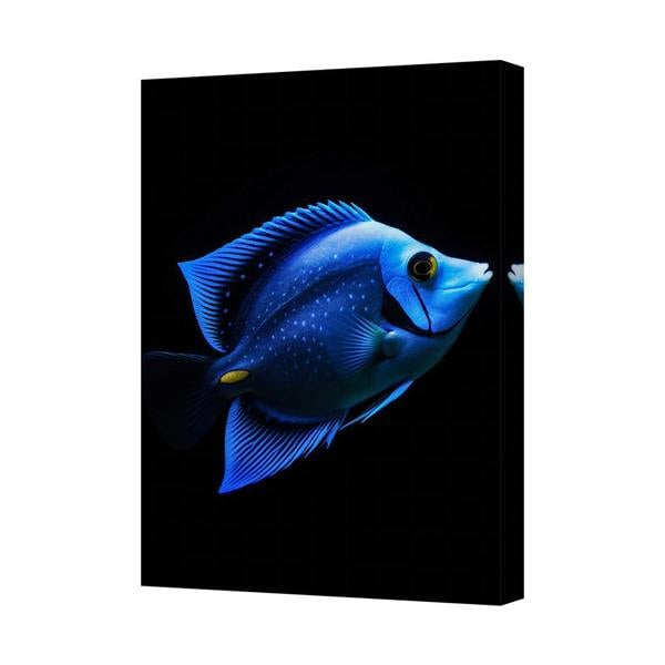 Benjamin Tate Design Blue Tropical Fish Canvas Wall Art Ocean Life Decor Gallery