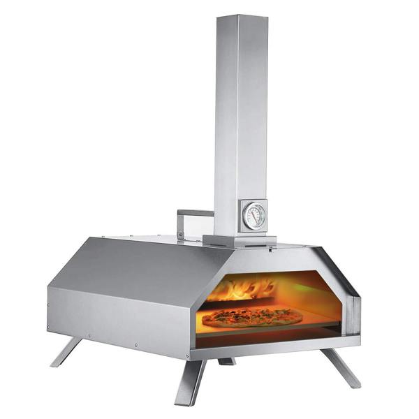 Haven Outdoor Pizza Oven Thermometer Paddle Rain Cover Garden BBQ Silver