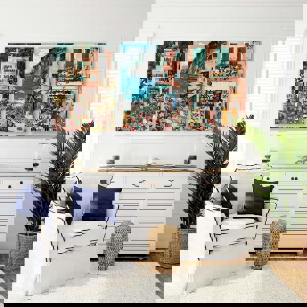 Paintings Living Room | Set of 3 Italian Lifestyle Wall art Prints