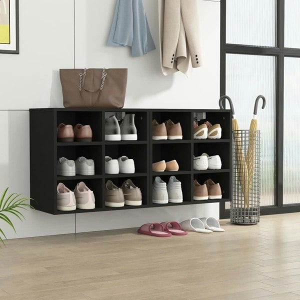 Berkfield Shoe Cabinets 2 pcs Black 52.5x30x50 cm