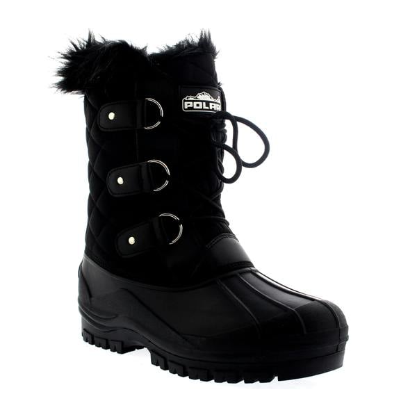 VIVA Polar Women's Winter Mountain Waterproof Hiker Mid Calf Walking Boots