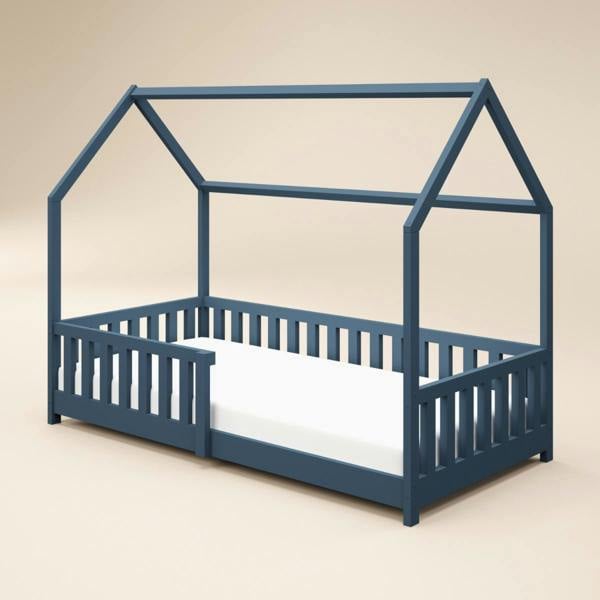 Flair Explorer Single Play House Floor Bed with Rails Wooden