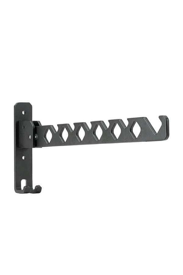 Living and Home 2Pcs Aluminium Alloy Wall Mounted Coat Drying Hanger