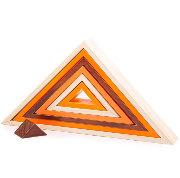 Bigjigs Toys 33039 Wooden Stacking Triangles