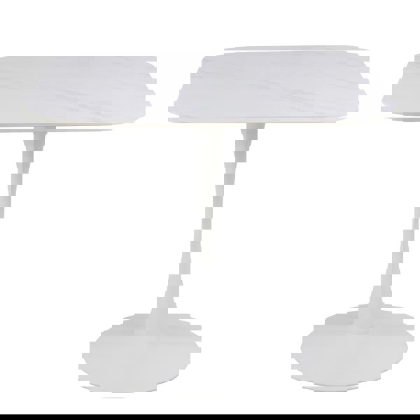 Furniture To Go Malta Ceramic Square Dining Table in White