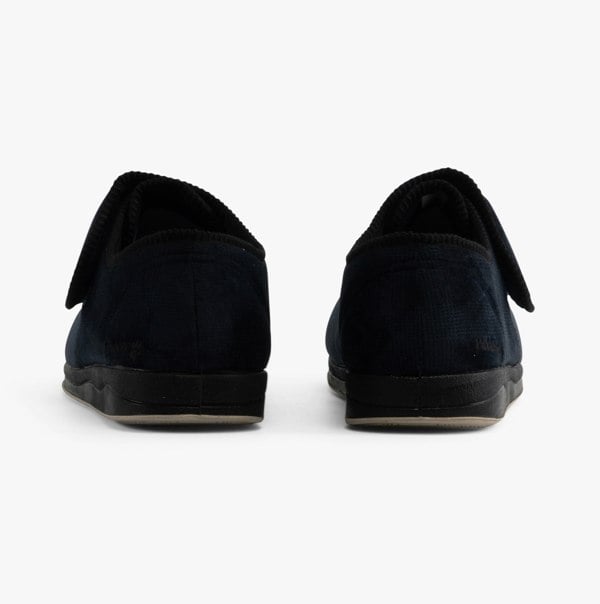 Padders CHARLES Mens Slippers Navy Checked