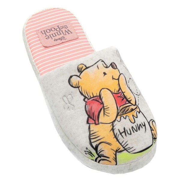 Winnie the Pooh Womens/Ladies Slippers - Pink/White/Orange