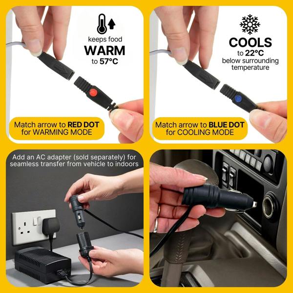 Koolatron 27L Electric Cool Box Warmer Mini Car Fridge Portable Iceless Cooler for Travel Camping