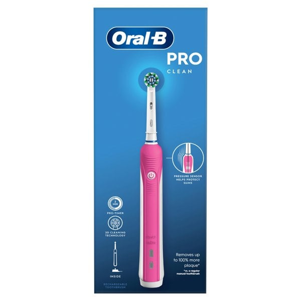 Oral-B Pro 1 Clean Electric Toothrbush - Pink