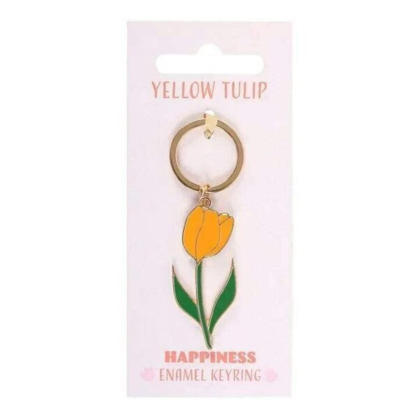 Bobobiy Yellow Tulip Keyring