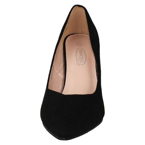 Spot On Ladies Spot On High Heel Wide Fit Court Shoes F90109