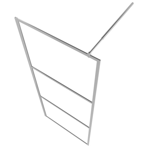 Berkfield Walk-in Shower Wall with Shelf Chrome 90x195 cm ESG Glass&Aluminium