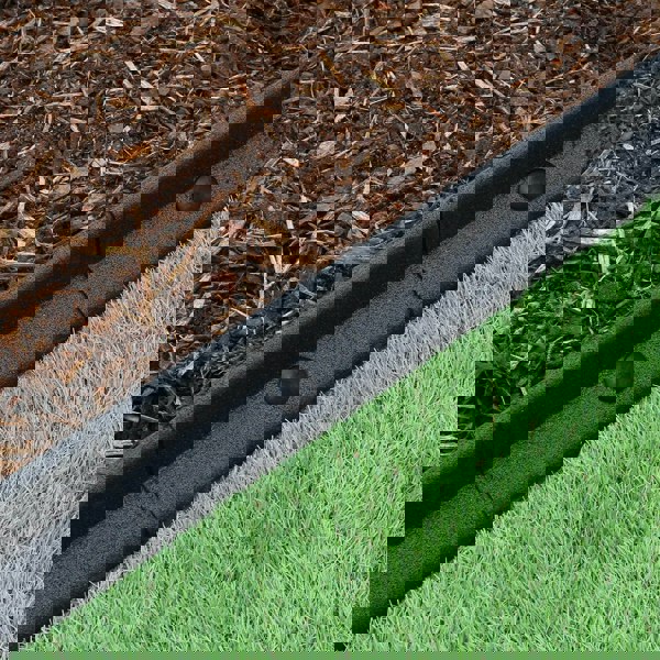Monstershop Flexible Lawn Edging Black 1.2m x 6