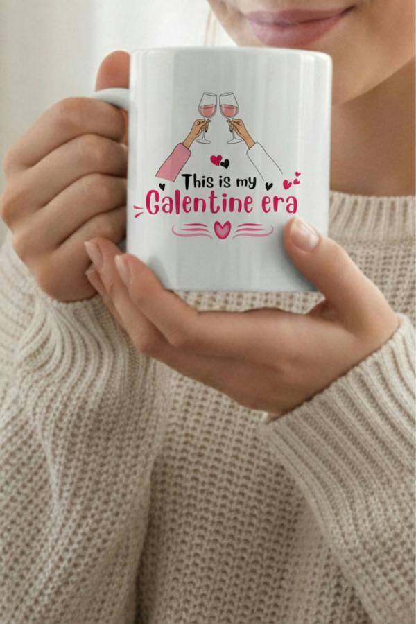 Dyzi This Is My Galentine Era Printed Ceramic Mug Valentine’s Day Gift
