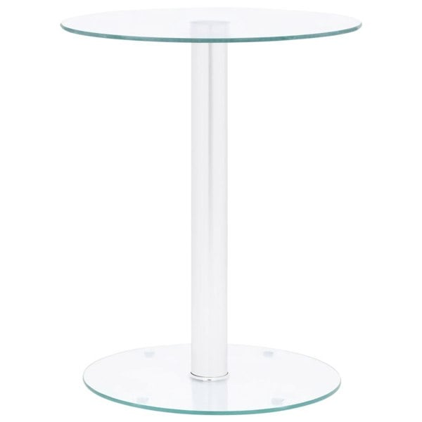 Berkfield Coffee Table Transparent 40 cm Tempered Glass
