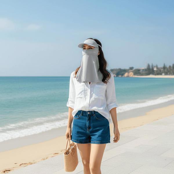 Anniou Sun Protection Visor Neck Gaiter