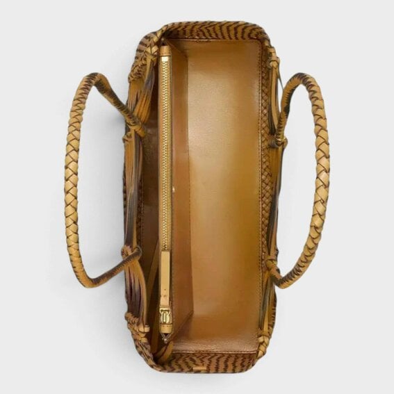 Tory Burch Hand-Woven Tote Bag Biscotti