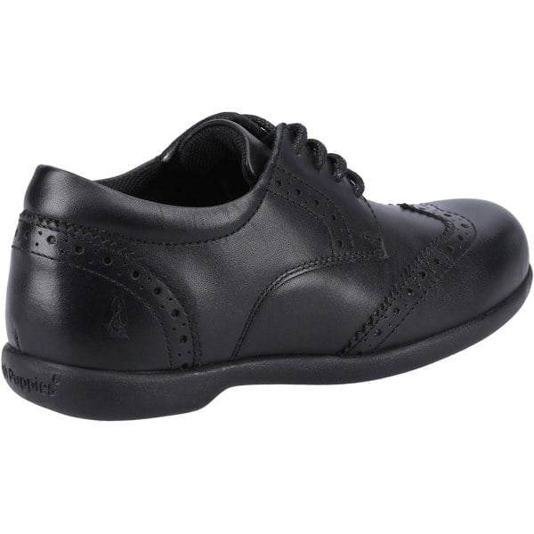 Hush Puppies Bridget SNR Leather Girls's Black Brogues