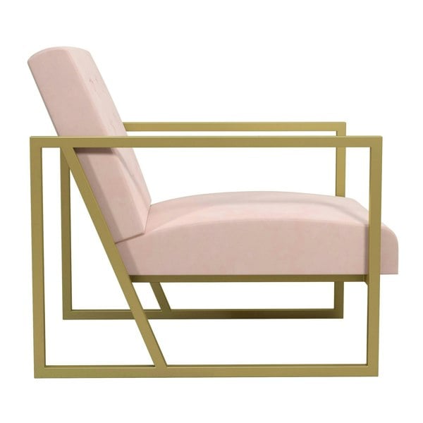 Dorel Home Lexington Modern Chair in Pink