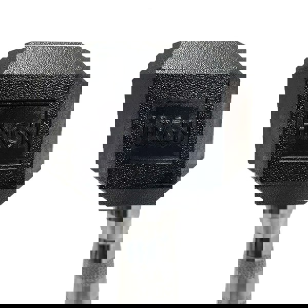 Hexagonal dumbbell with 'HXGN' branding