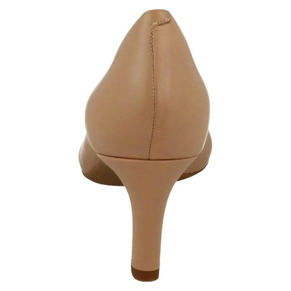 Clarks Ladies Clarks Textured Court Shoes Calla Rose