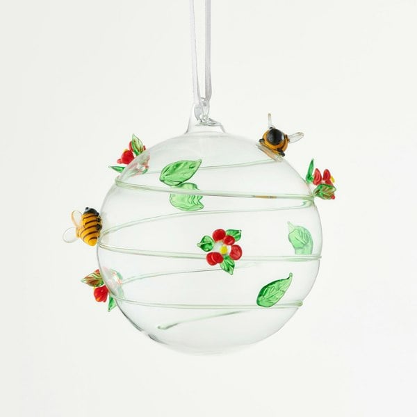 10cm Glass Globe - Wildlife Collection - Bumblebee