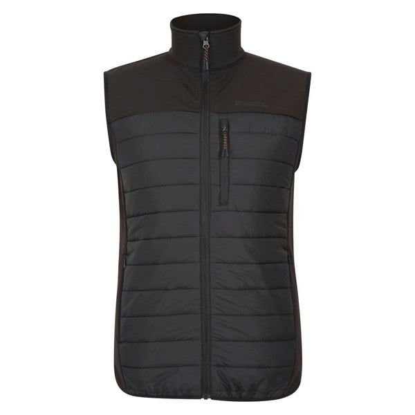 Mountain Warehouse Mens Turbine II Hybrid Padded Gilet - Black