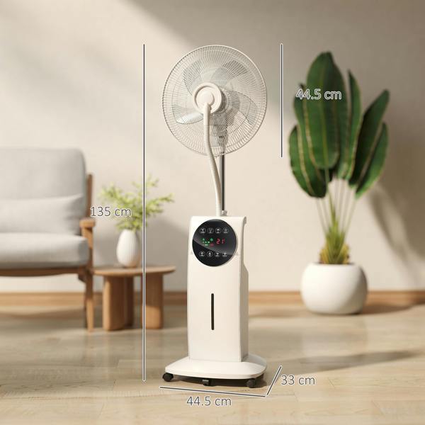 Pedestal Fan with Water Mist Spray