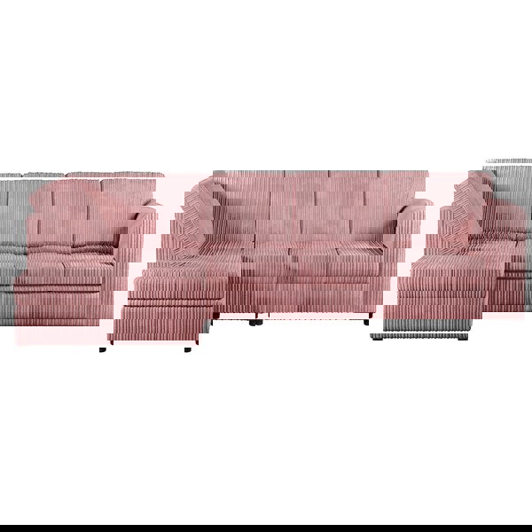 Furnishings For Less Luxor Full Cord Fabric 5 Seater Corner Sofa Full Back