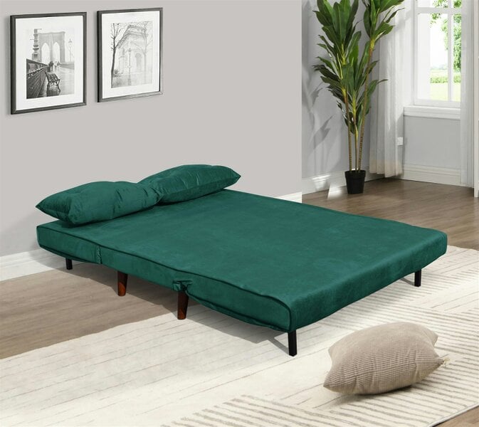 Kosy Koala Double Sofa Bed Sleeper Foldable Portable Pillow Lounge Couch Green Sofa BedLiving Room Furniture