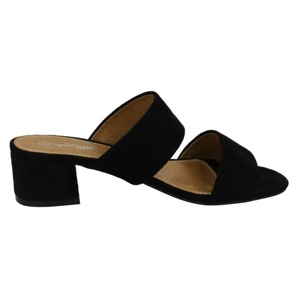 Anne Michelle Ladies Anne Michelle Mid Heel Mule Strap Sandals