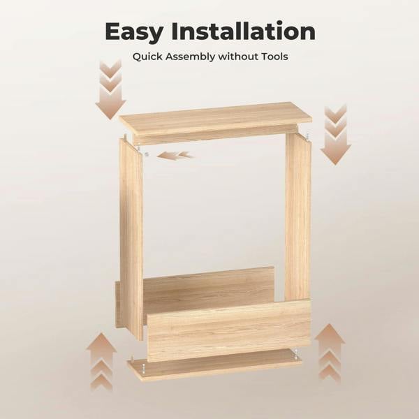 Levede Slim Side Table Storage Small Space Sofa End Table Bedside Living Room