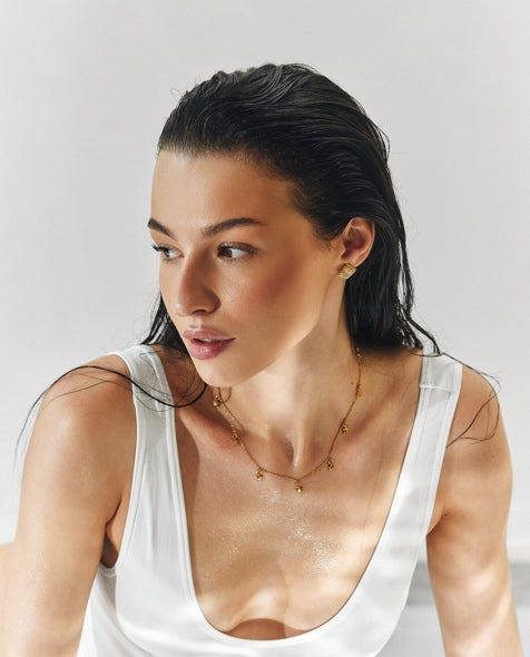 Elk & Bloom Star Feeling Chunky 14K Gold Choker Necklace