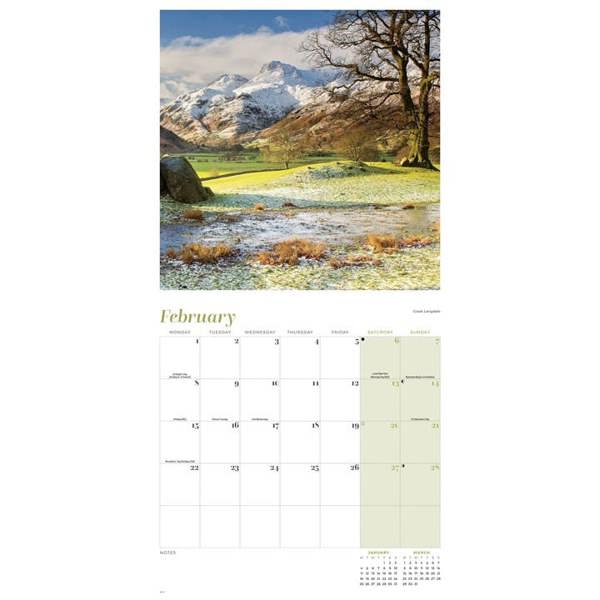 Lake District Calendar 2027, Wall Calendars, Month To View, Travel, Gift