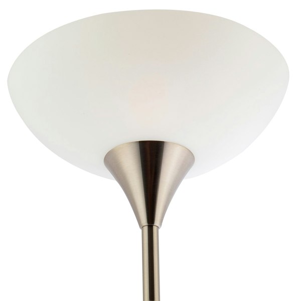 Nickel Mother and Child Floor Lamp with Adjustable Reading Light and Switches Image 5