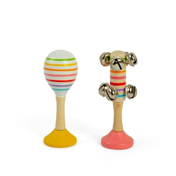 Bigjigs Toys Musical Shakers - Yellow + Pink