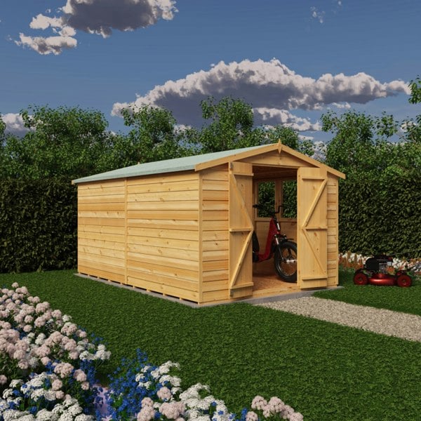 Shire Overlap Double Door 12x8 Storage Shed