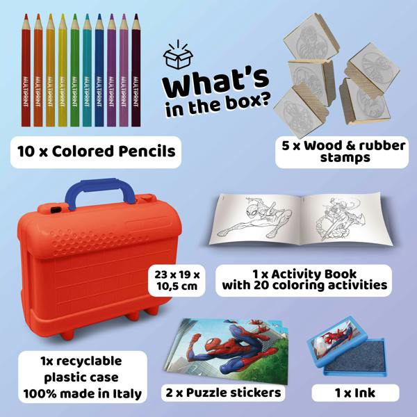 Multiprint Spider-Man Travel Set by Multiprint – Kids Activity & Craft Set