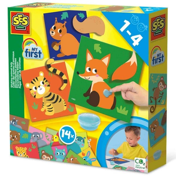 SES Creative My first - Sticking animal tails