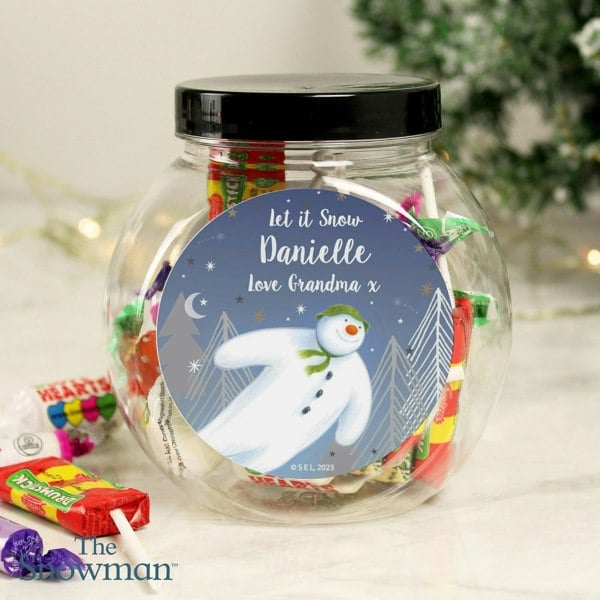 Personalised Memento Company Personalised The Snowman Magical Adventure Sweet Jar