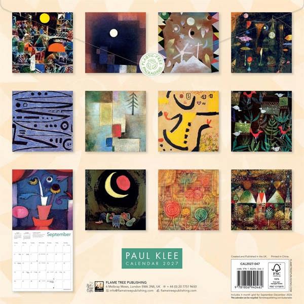 Paul Klee Calendar 2027, Wall Calendars, Month To View, Art, Gift