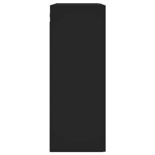 Berkfield Wall Mounted Cabinet Black 69.5x34x90 cm Engineered Wood