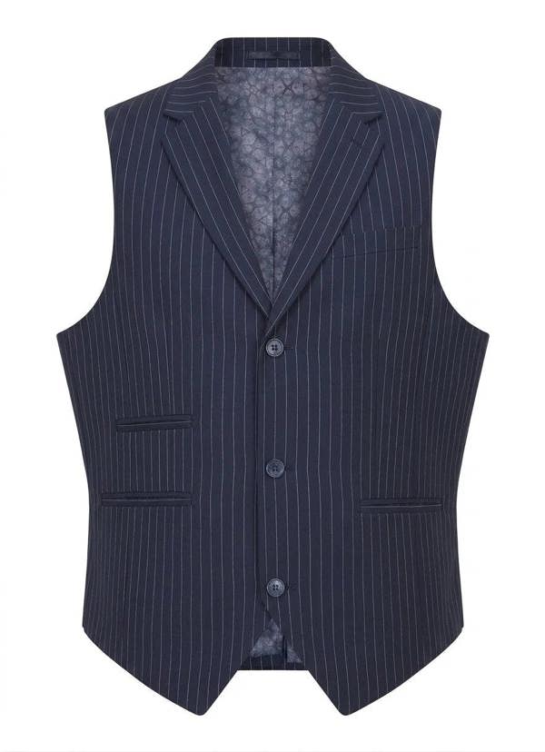 TPW-37 - Women's 3 Piece Navy Blue Pinstripe Suit - TruClothing.com - 7