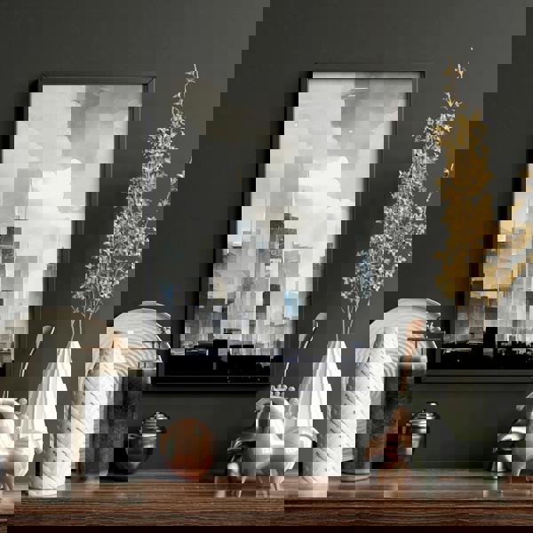 Modern Wall Art For Living Room Uk | Set of 3 Urban Skyscrapers Wall art Prints