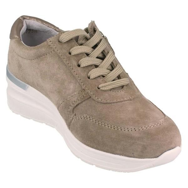 DB Shoes Ladies DB Shoes Casual Wide Trainer With Removable Insole Arabia