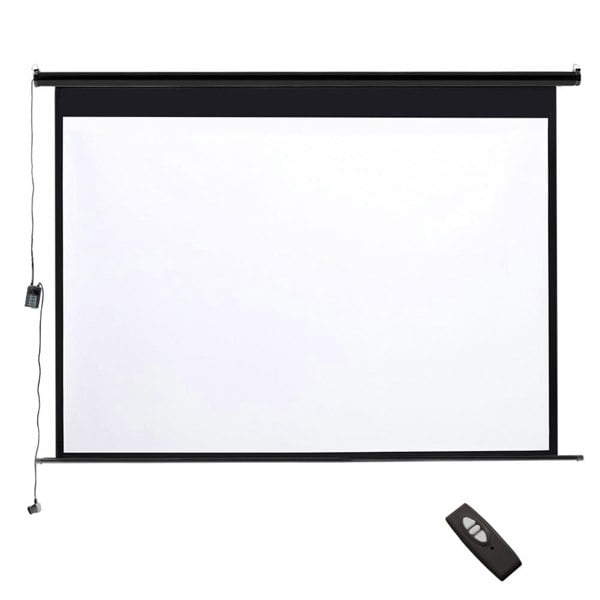 Motorized Electric Projector Screen with Remote Control Projector Screens Living and Home