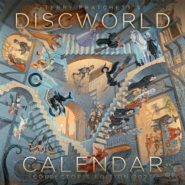 Terry Pratchett's Discworld Calendar 2027, Wall Calendars, Month To View, History & Literature, Gift