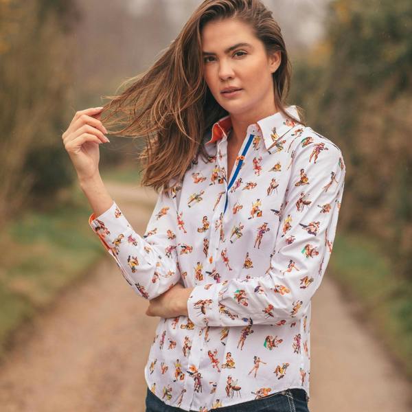 FEMME FATALE  PIN UP GIRLS  WOMENS  PRINT SHIRT - Premium Men's Patterned Shirt by Claudio Lugli | Bold Design, Tailored Fit, Best Printed Shirts