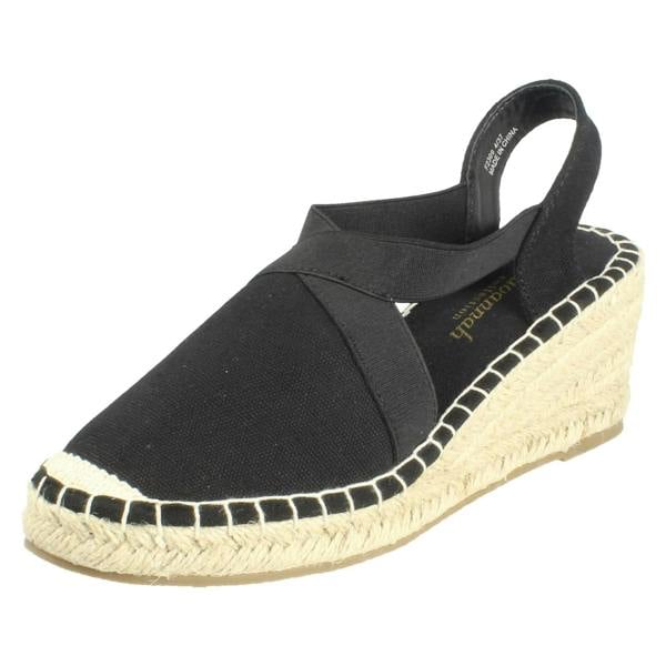 Savannah Ladies Savannah Casual Wedge Heeled Wide Fit Slip On Sandals F2310