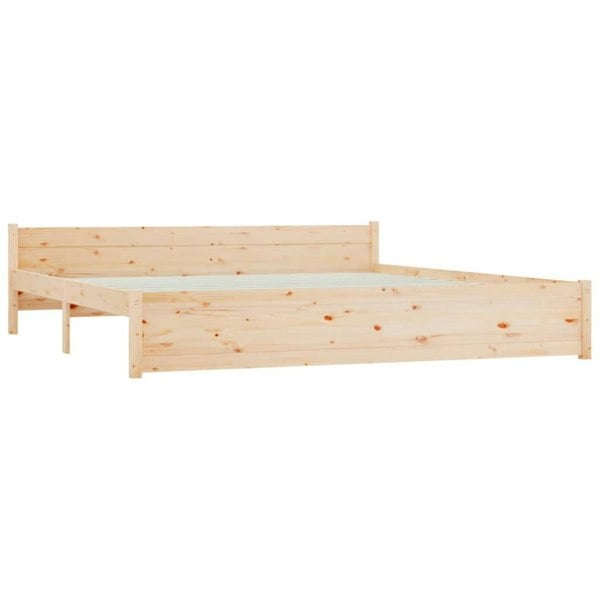 Berkfield Bed Frame Solid Wood 180x200 cm Super King Size